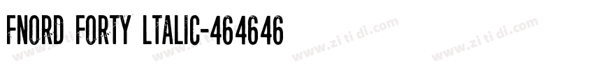 Fnord Forty ltalic字体转换